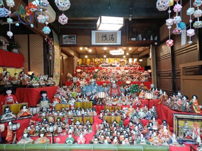 備前片上ひなめぐり開催中